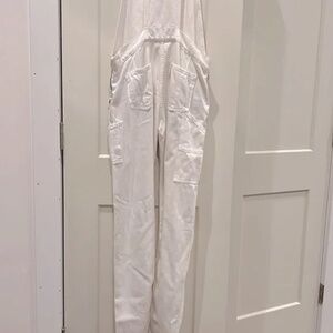 Rag & Bone white denim jean overalls ECU Sz Small